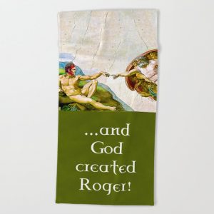 and-god-created-roger-beach-towels