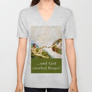 and-god-created-roger-vneck-tshirts