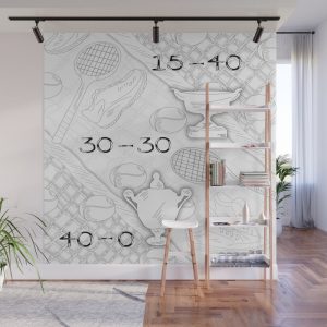 illustration-of-tennis-sport-scene-wall-murals