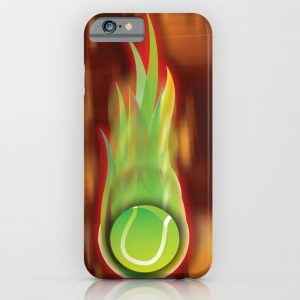 tennis-ball-on-fire-iphone-cases