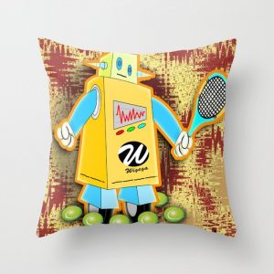 tennis-robot-with-racquet-pillows